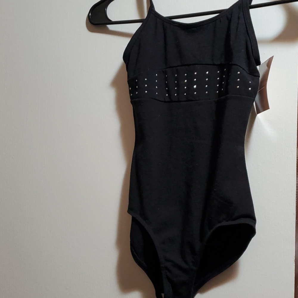 Girls size 6 black leotard